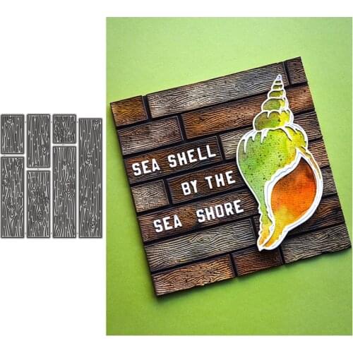 Wooden Board Metal Cutting Dies for Scrapbooking Handmade Tools Mold Cut Stencil New DIY Card Make Mould Model Craft Decoration