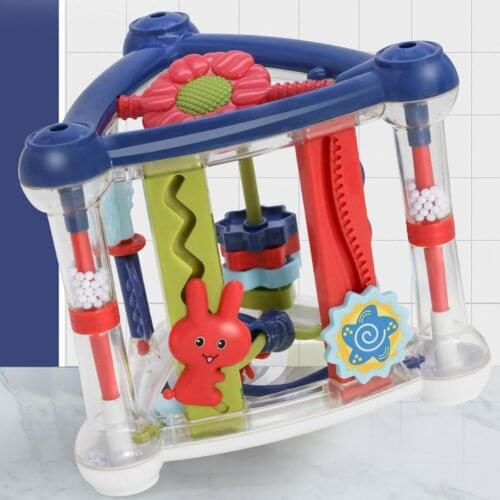 Baby Toys Grasp Training Educational Swinging Tripod Rattles Color 3D Swing Triangle Rattle For Baby, Sensory, Educational Games