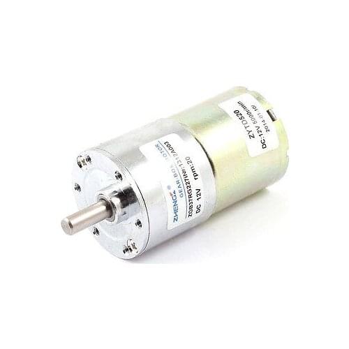 DC 12V 20 RPM Speed 6mm Dia Shaft Magnetic Gearbox Electric Geared Motor