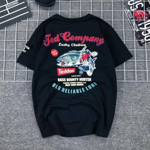 Japanese Devil Go Fishing Print Short Sleeve T Shirt Men Motorcycle Biker T-shirt Mens Casual Cotton Hip Hop Tops Tee Shirt