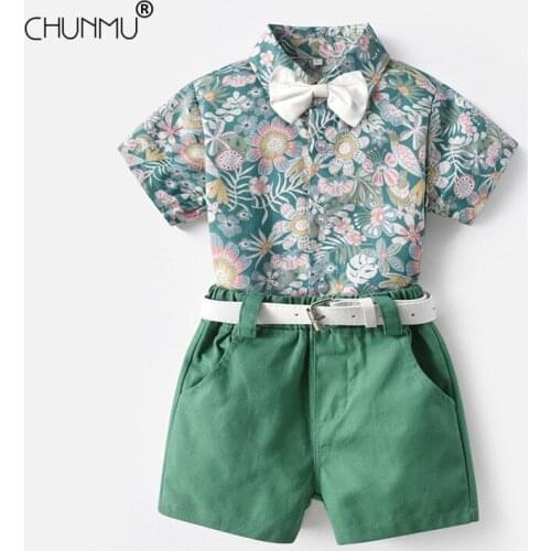 Baby Boys Summer Clothes Set Children Boys Beach Printing T-shirt + Shorts 2Pcs Outift Toddler Casual Costume Kids Tracksuits