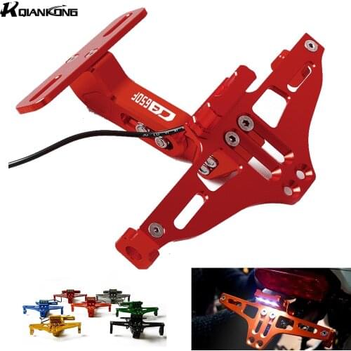 Motorcycle License Plate Bracket Licence Plate Holder Frame Number Plate For Honda CB650F CB 650F 2014 2015 2016 2017 2018