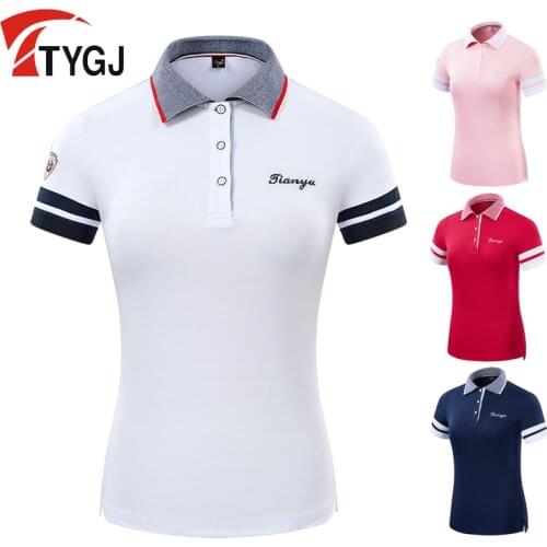 Summer Golf Wear Clothing Women Shirt Slim Fit Sports Ball Suit Women Breathable Short Sleeve Trainning T Shirts