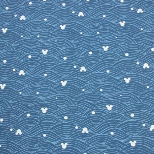 50x140CM Mouse Head Print Patchwork Tissu Sewing Quilting 100% Cotton Fabric Needlework Material DIY Handmade