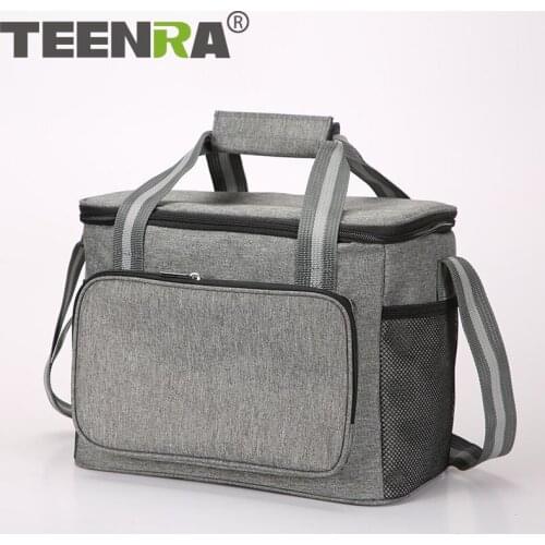 TEENRA Portable Capacity Cooler Bags Waterproof Thickened Insulated Bag Outdoor BBQ Picnic Bag Food Beverage Storage