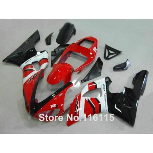 Full injection ABS fairings set for YAMAHA R1 1998 1999 model red black white YZF R1 98 99 high grade fairing kit 2442