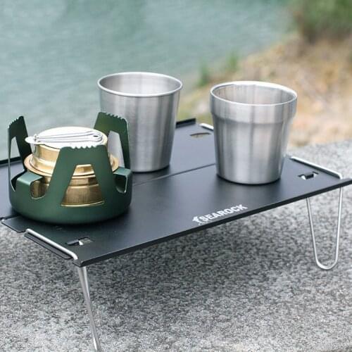 Outdoor Camping Portable Table Foldable Picnic Table Coffee BBQ Travel Hiking Folding Table Aluminum Alloy Ultralight