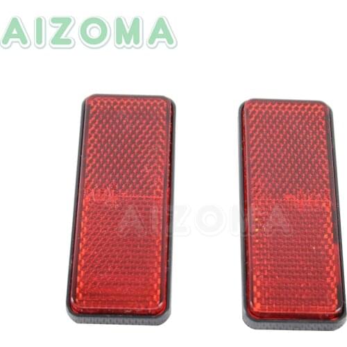 Rectangular Parts Red Reflectors 2pcs Camper Trailer Motorcycle RV Caravan Auto Trucks Side Front Rear Signal Accessories