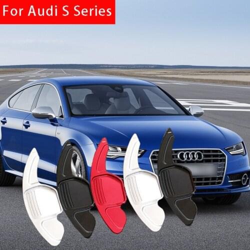 Aluminum Alloy Car-styling Steering Wheel DSG Shift Paddle Shifters Extension for Audi S3 S5 S6 S7 S8 SQ5 Interior Decoration