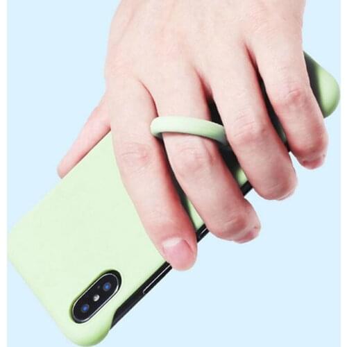 Cute Bear Universal Phone Strap Rope Hanging Buckle for Mobile Liquid Silicone Ring Lanyard for Mobile Phones Phone Accessories