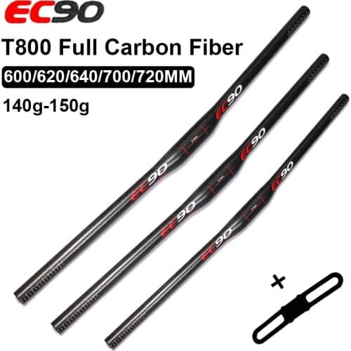 Bike Flat Handlebar For MTB Ultralight Carbon Fiber Bar 31.8*600/620/640/660/680/700/720mm Road Mountain Bicycle Handle Bar
