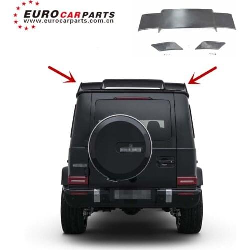 2020 G class w464 g63 g500 B style rear spoiler for w464 g63 g500 G350 to B style carbon finber and PU rear roof spoiler