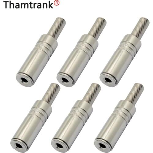 10pcs metal alloys Jack 3.5mm female adapter solder Stereo Inline Socket wire connector