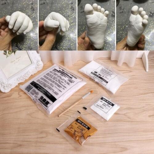 1 Bag 3D Plaster Handprints Footprints Baby Kids Adult Hand Foot Casting Kit Keepsake New