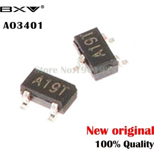 100PCS AO3401A SOT23 3401A SOT23 A19T SMD new and original