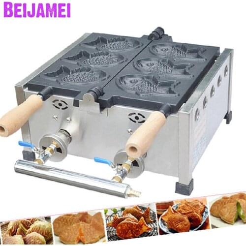 BEIJAMEI Commercial gas taiyaki machine/mini fish making machine/small waffle maker for sale