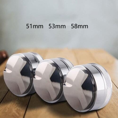 BMBY-Coffee Press Powder ,Coffee Distributor,Espresso Distributor,Espresso Distributor Leveler Tool,Silver Three Pulp