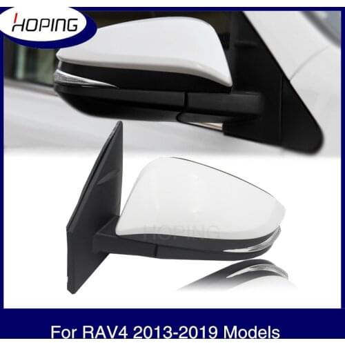 Hoping Left Right Car Rearview Side Mirror Assy For TOYOTA RAV4 2013 2014 2015 2016 2017 2018 Outer Mirror Assy 5PINS 9PINS