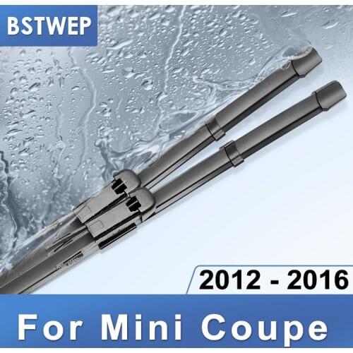 BSTWEP Wiper Blades for Mini Coupe Fit Pinch tab Arms 2012 2013 2014 2015 2016