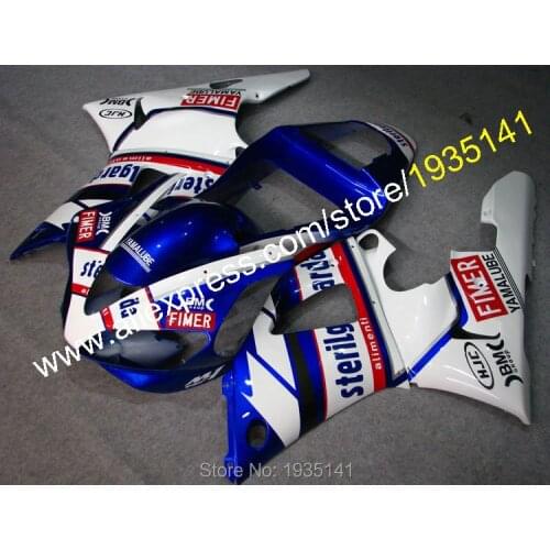 Cowling Fittings For Yamaha YZF1000 R1 2000 2001 YZF R1 YZF-R1 YZF R1 Motorbike Fairing Blue White (Injection molding)