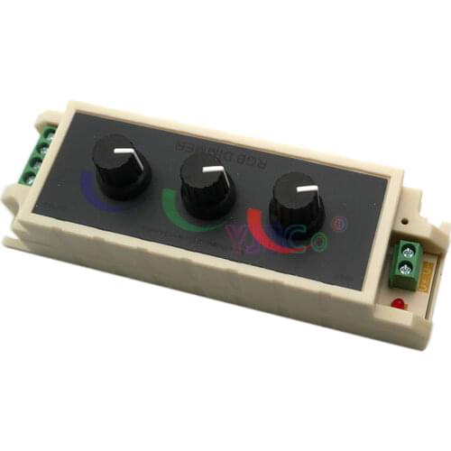 DC12V 24V RGB Switch Stepless Adjustable Dimmer LED Strip Tape Controller Three way switch for RGB led strip light