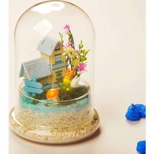 15*18cm Glass Base Glass Dome Vase Home Decoration Diameter=15cm Height=18cm Glass Cover Vase Friend Gift Wedding Decoration