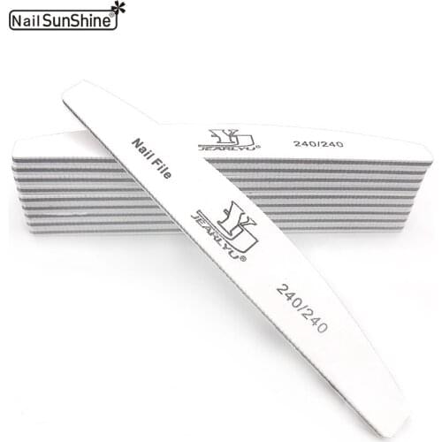 10pcs /lot Double Side Nail Files 240/240 Dispoable Sanding Manicure Tools For Nail Gel Polish limas de u as profesionales Files