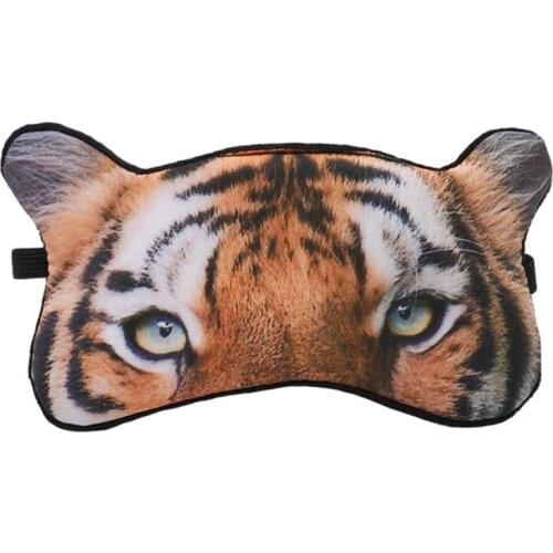 Tiger Fox Dog 1pc Cartoon Relaxing Ice Or Hot Compress Eyeshade Mask Bandage On Eyes For Sleeping Sleeping Mask