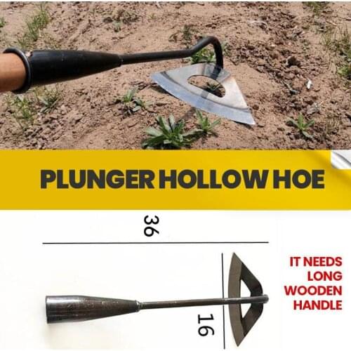 New All-Steel Hardened Hollow Hoe Multifunctional Weeding Shovel Practical Durable Garden Hand Tools 66CY