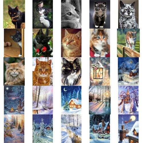Lovely cats style cross stitch kit people 18ct 14ct 11ct count print canvas stitches embroidery DIY handmade needlework