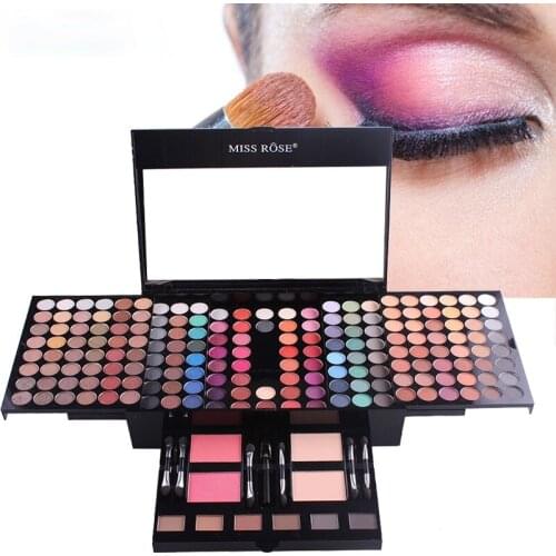 180 colors neon eyeshadow kit with makeup pallete of eyeshadows eye shadow box eye makeup private label cosmetics blush palette