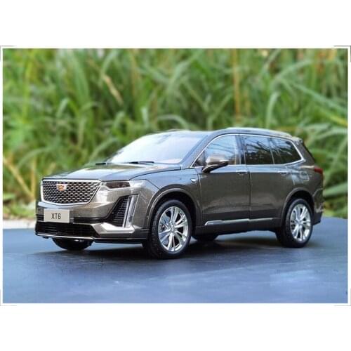 New Scale 1:18 Model For Cadillac XT6 SUV Diecast CAR MODEL TOYS Boys Girls Collection Ornaments Gray Metal,Plastic,Rubber