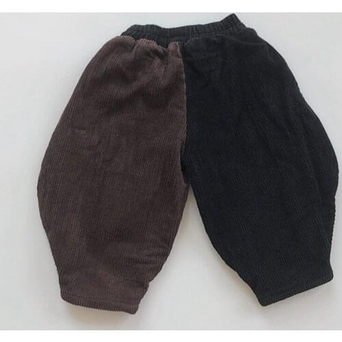 New Boys Girls Pure Color Children Pants Kids Baby Pants Autumn Winter Kids Pants For Boys Girls Casual Thicken Pants