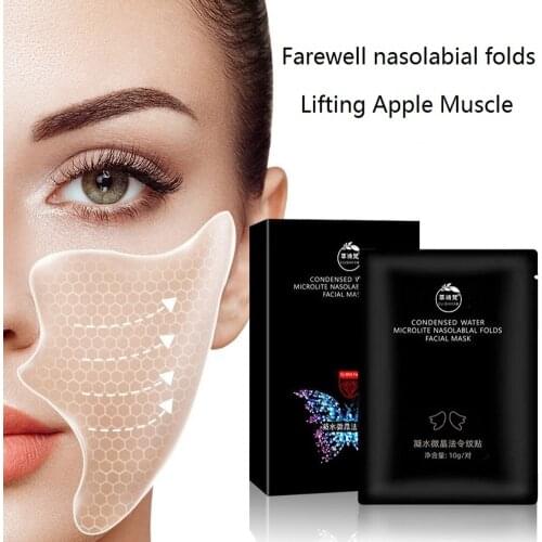 Eye Mask Patch Nasolabial Folds Film Forehead Wrinkles Fade Anti-wrinkle Firming Collagen Gel Law Pattern Sticker