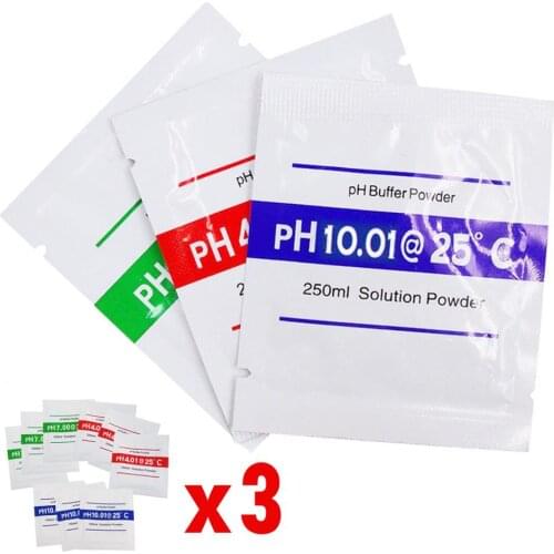 PH Powder Calibration Solution 4.01 7.00 10.01 pH set