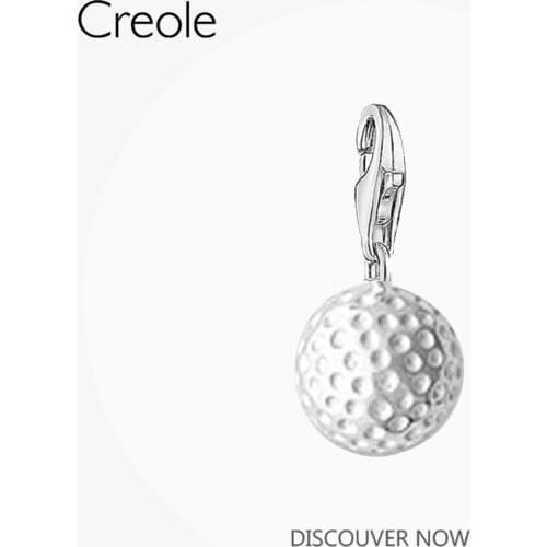 Charm Pendant Golf Ball,2019 Fashion Jewelry Sporty Real Authentic 925 Sterling Silver Gift For Women Fit Bracelet