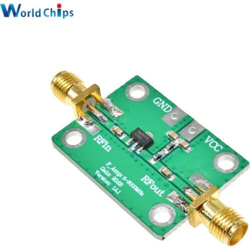 5-3500MHz Broadband RF Amplifier RF Wideband Low Noise Amplifier Board Module LNA 5-3500MHz Gain: 20dB