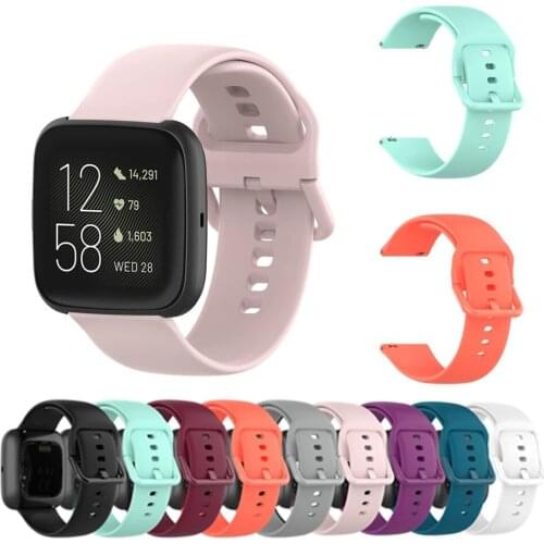 Silicone Band For Fitbit Versa 2 / Versa Lite / Versa Smart Watch Wrist Strap Bracelet Replacement Band For Fitbit Versa2