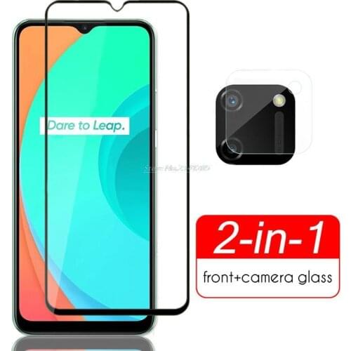 2in1 Camera Lens Glass For Realme C25s C21y C20a Realmi C11 2021 Screen Protector Protective Glass Realme 8 Pro Pelicula Camera