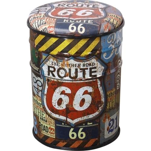 Large capacity storage stool solid durable bar counter iron chair creative banqueta sillas