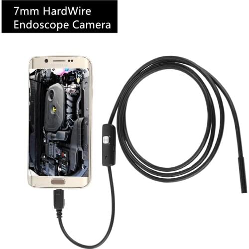 7mm Endoscope Usb Camera HardWire Cable Car Detector Endoscopio Boroscopio Kamera Endoscoop Otoscopio Android Phone Borescope