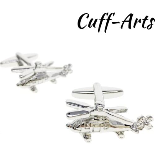 Cufflinks for Mens Helicopter Cufflinks Tie Clip CuffLink Gifts for Men Shirt Cuff links Bouton De Manchette by Cuffarts C10207