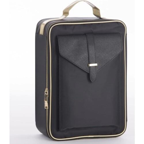 Hard shell beauty cosmetic bag large capacity woman travel shoulder bags Storage suitcase 6 compartment luggage makeup Toolbox