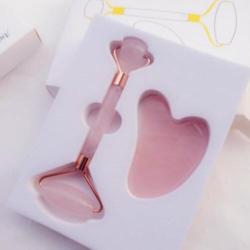 1pc Face Massager Plate Board Roller Jade Stone Gua Sha board Slimming Face Lifting Massager Eye Face Neck Thin Tools Skin Care