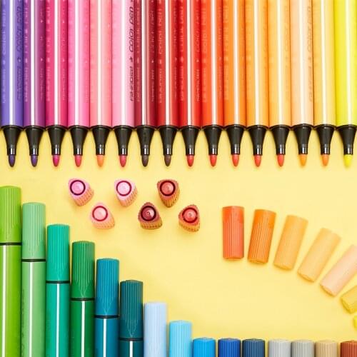 12 Colors Watercolor Pen Washable Marker Drawing Painting Graffiti Children Art Supplies Non-toxic Stationery
