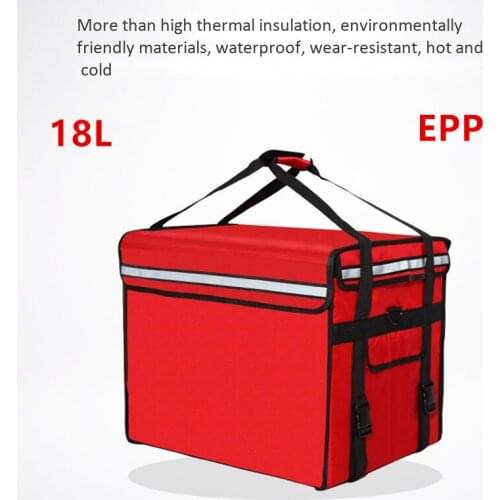 18 L EPP takeaway type insulation lunch package pizza bag food refrigerated box waterproof cooler suitcase car handbag shoulder