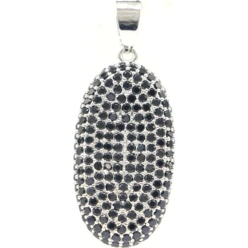 31x22mm Gorgeous Flowers Created Paris Blue Topaz Pink Kunzite White CZ Womans Silver Pendant Daily Wear