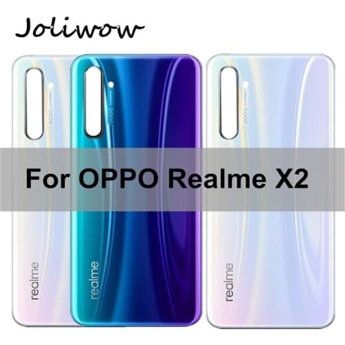 6.4" For OPPO Realme X2 Back Battery Cover Door Housing case Glass cover Replacement for OPPO realme X2 Battery Cover
