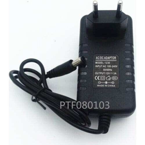 EU AC100-240V Light Transformers Output DC 12V 3AEU Adapter Switch Power Supply For LED Strip