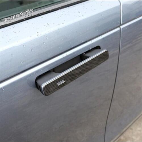 Lapetus Accessories Exterior Side Door Handle Doorknob Catch Protection Cover Trim For Land Rover Range Rover Velar 2018 - 2021
